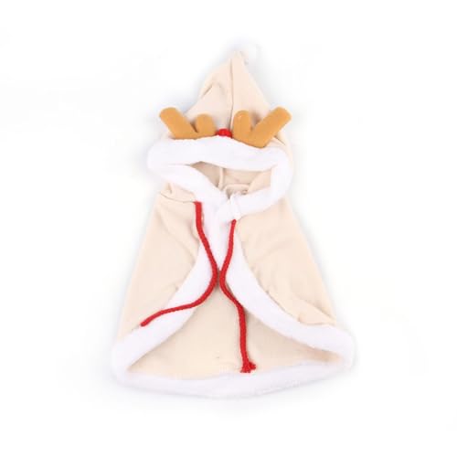 WUMEIJIAJU Roter Umhang für Katzen und Hunde, mit Weihnachtsmütze, Haustier-Weihnachtskostüm, Katzenumhang, Welpen-Outfit für Katzen, Kätzchen, kleine Hunde, Haustiere, Weihnachten, Neujahr, Cosplay, von WUMEIJIAJU
