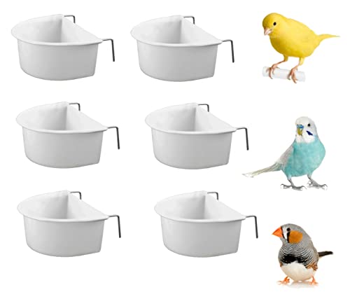 * NEU * 6 Pack wundapets 6,5 cm D Kunststoff Vogel Wellensittich Käfig Aufhängen auf Feeder Coop Cup von WUNDAPETS