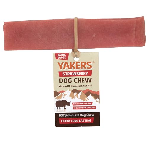WUNDAPETS Yakers Himalaya-Yakmilch, 100 % natürlich, robust, langanhaltend, aromatisiertes Kauspielzeug, extra groß, Erdbeere WUNDAPETS Yakers Himalaya-Yakmilch, 100 % natürlich, robust, langanhaltend, aromatisiertes Kauspielzeug, extra groß, Erdbeere von WUNDAPETS