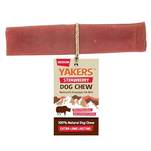 WUNDAPETS Yakers Himalaya-Yakmilch, 100 % natürlich, robust, langanhaltend, aromatisiertes Kauspielzeug, mittelgroß, Erdbeere WUNDAPETS Yakers Himalaya-Yakmilch, 100 % natürlich, robust, langanhaltend, aromatisiertes Kauspielzeug, mittelgroß, Erdbeere von WUNDAPETS