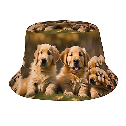 WURTON Fischerhut mit Golfball-Aufdruck, unisex, Fischerhut, Sonnenhut für Sommer, Strand, Reisen, leicht, Golden Retriever Hunde Welpen Haustiere, Einheitsgr��e WURTON Fischerhut mit Golfball-Aufdruck, unisex, Fischerhut, Sonnenhut für Sommer, Strand, Reisen, leicht, Golden Retriever Hunde Welpen Haustiere, Einheitsgr��e von WURTON