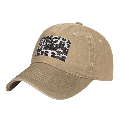 Wurton Baseballkappe mit Dackel-Motiv, Unisex, modisch, für Vatertag, Ostern Wurton Baseballkappe mit Dackel-Motiv, Unisex, modisch, für Vatertag, Ostern von WURTON
