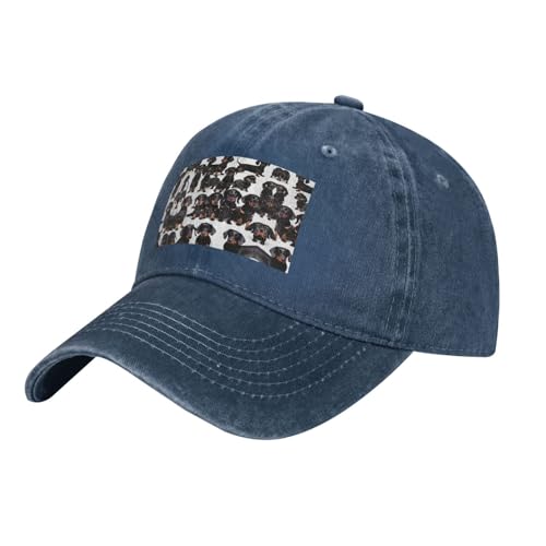 Wurton Baseballkappe mit Dackel-Motiv, Unisex, modisch, für Vatertag, Ostern Wurton Baseballkappe mit Dackel-Motiv, Unisex, modisch, für Vatertag, Ostern von WURTON