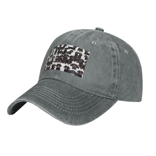 Wurton Baseballkappe mit Dackel-Motiv, Unisex, modisch, für Vatertag, Ostern Wurton Baseballkappe mit Dackel-Motiv, Unisex, modisch, für Vatertag, Ostern von WURTON