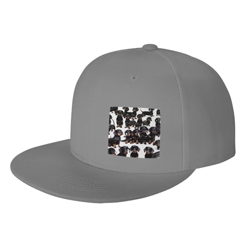 Wurton Baseballkappe mit Dackel-Motiv, für alle Jahreszeiten, verstellbar, stilvoll, Hip-Hop-Mütze, Outdoor-Sport, Sonnenhut Wurton Baseballkappe mit Dackel-Motiv, für alle Jahreszeiten, verstellbar, stilvoll, Hip-Hop-Mütze, Outdoor-Sport, Sonnenhut von WURTON