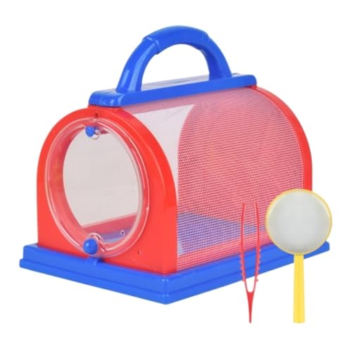 Faunarium Insektenbox Backyard Essentials Kammer-Insektenhabitat-Lupenset Schnecken Terrarium(Blue) von WUTIANBAO