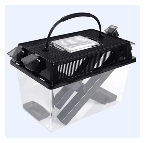 Faunarium Insektenbox Reptilien Terrarium Amphibien Lebensraum Gehege Zucht Box Schnecken Terrarium(21x17x13cm) von WUTIANBAO