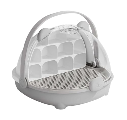 Faunarium Insektenbox Seidenraupen-Zuchtbox Zur Zucht Von Seidenraupen Reptilien-Futterbox Schnecken Terrarium(Grey) von WUTIANBAO