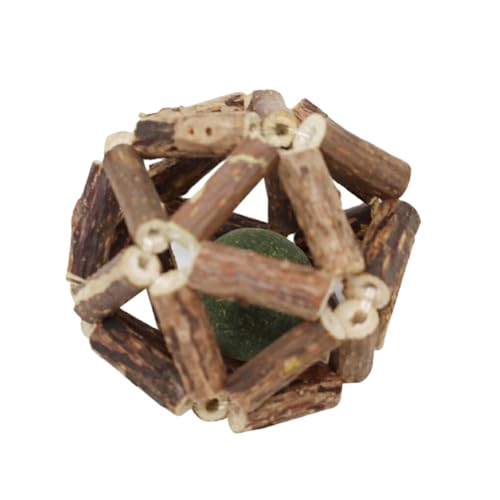 WUUISDNX 2 Paket/los Holz Katze Spielzeug Interaktive Spielen Gesunde Und Hygienische Geschenke Praktische Und Tragbare Katze Katzenminze Ball Spielzeug, 6.5 cm WUUISDNX 2 Paket/los Holz Katze Spielzeug Interaktive Spielen Gesunde Und Hygienische Geschenke Praktische Und Tragbare Katze Katzenminze Ball Spielzeug, 6.5 cm von WUUISDNX
