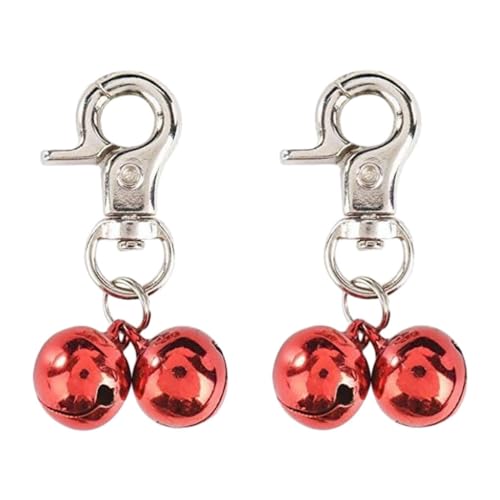 WUUISDNX 2er Pack langlebiger Anhänger für Haustierprodukte für stilvolles Hunde und Katzenhalsband, dreifacher Glockenanhänger, breite Anwendung aus Metall WUUISDNX 2er Pack langlebiger Anhänger für Haustierprodukte für stilvolles Hunde und Katzenhalsband, dreifacher Glockenanhänger, breite Anwendung aus Metall von WUUISDNX