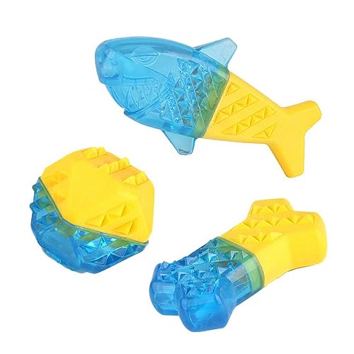 WUUISDNX 3 teiliges Hundespielzeug zum Einfrieren, Zahnen, lindert Schmerzen beim Zahnen des Hundes, kühlendes Spielzeug, mit Kühlwasser gefülltes Hundespielzeug für Welpen, Kauen, Gefrierschrank WUUISDNX 3 teiliges Hundespielzeug zum Einfrieren, Zahnen, lindert Schmerzen beim Zahnen des Hundes, kühlendes Spielzeug, mit Kühlwasser gefülltes Hundespielzeug für Welpen, Kauen, Gefrierschrank von WUUISDNX