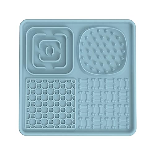 WUUISDNX Engage and Entertain Dog Slow Feeder Leckmatte für Hunde, Leistungs Verhältnis, mehrere Farben erhältlich, Silikagel, leicht zu reinigen, Blau WUUISDNX Engage and Entertain Dog Slow Feeder Leckmatte für Hunde, Leistungs Verhältnis, mehrere Farben erhältlich, Silikagel, leicht zu reinigen, Blau von WUUISDNX