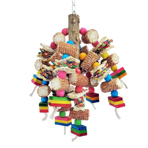 WUUISDNX Entspannung im besten Fall, einfach zu kauendes Papageien Kauspielzeug für Vögel, sichere Materialien, Holzartikel, Papageien Kauspielzeug für Haustiere WUUISDNX Entspannung im besten Fall, einfach zu kauendes Papageien Kauspielzeug für Vögel, sichere Materialien, Holzartikel, Papageien Kauspielzeug für Haustiere von WUUISDNX