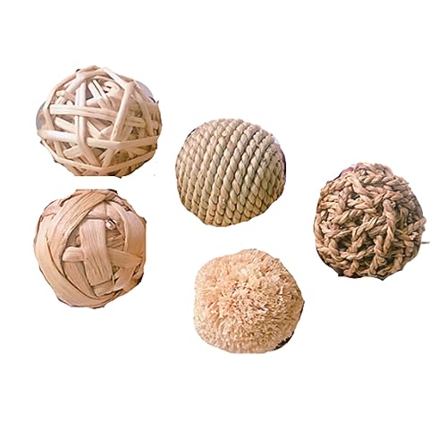 WUUISDNX Exquisites handgewebtes Meerschweinchen Spielzeug, sichere Materialien für endlosen Spaß und Spielzeug Set ist endlose Freude, natürliche Heustäbchen aus Baumwolle, 1.2.3.4.5 eingestellt von WUUISDNX