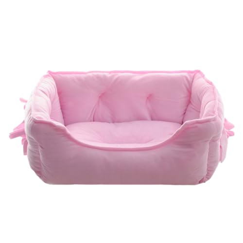WUUISDNX Haustierbetten mit erhöhtem Rand bieten Halt und Sicherheit für Hunde. Haustierbetten. Hundebett aus weichem Polyester für Hundehütten, Rosa, S WUUISDNX Haustierbetten mit erhöhtem Rand bieten Halt und Sicherheit für Hunde. Haustierbetten. Hundebett aus weichem Polyester für Hundehütten, Rosa, S von WUUISDNX