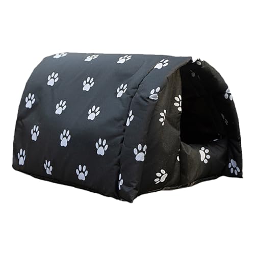 WUUISDNX In Mehreren Größen erhältlich. Hundeunterkünfte für alle Rassen. Für alle Rassen geeignet. Polyester Haustierhaus für den Außenbereich. Haustier Katzenhaus, Schwarz, L WUUISDNX In Mehreren Größen erhältlich. Hundeunterkünfte für alle Rassen. Für alle Rassen geeignet. Polyester Haustierhaus für den Außenbereich. Haustier Katzenhaus, Schwarz, L von WUUISDNX
