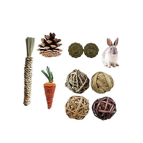 WUUISDNX Langlebiges Kauspielzeug Set für kleine Haustiere – wartungsarm und einzigartig, langlebig und stilvoll. Kauspielzeug Set aus Holz, 9 teiliges Set WUUISDNX Langlebiges Kauspielzeug Set für kleine Haustiere – wartungsarm und einzigartig, langlebig und stilvoll. Kauspielzeug Set aus Holz, 9 teiliges Set von WUUISDNX