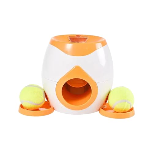 WUUISDNX Leicht zu reinigender Ballwerfer für Hunde, einfache Struktur, breite Anwendung, interaktive Spiel, Wurf und ABS Maschine, Orange von WUUISDNX