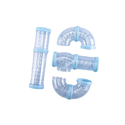 WUUISDNX Lustiges und langlebiges Hamster Röhren Set mit 8 verbundenen Tunneln für Übungen, Blau WUUISDNX Lustiges und langlebiges Hamster Röhren Set mit 8 verbundenen Tunneln für Übungen, Blau von WUUISDNX