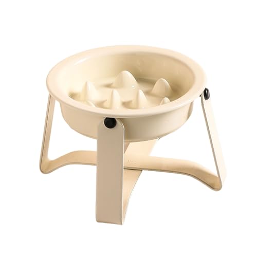 WUUISDNX Slow Food Näpfe für die Halswirbelsäule von Katzen und Hunden verhindern, DASS Haustiere schnell fressen. Slow Food Näpfe für Haustiere. Keramiknäpfe für Haustiere, Beige WUUISDNX Slow Food Näpfe für die Halswirbelsäule von Katzen und Hunden verhindern, DASS Haustiere schnell fressen. Slow Food Näpfe für Haustiere. Keramiknäpfe für Haustiere, Beige von WUUISDNX