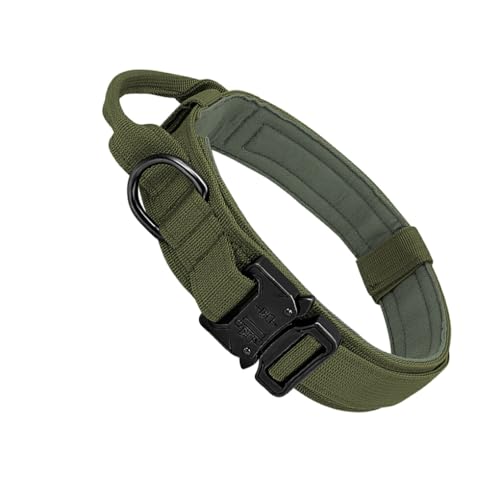 WUUISDNX Verstellbare Hundehalsband Leine, sichere Inhaltsstoffe, langlebig, leicht zu tragen, taktisches Nylon, reißfest, verschleißfest, Grün, XL WUUISDNX Verstellbare Hundehalsband Leine, sichere Inhaltsstoffe, langlebig, leicht zu tragen, taktisches Nylon, reißfest, verschleißfest, Grün, XL von WUUISDNX