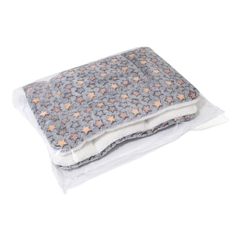 WUUISDNX Wärmende Hundedecke, Kissen, bequem und kuschelig, extra warm, selbstbeheizt, Thermo Haustiermatte, Korallensamt, leicht zu reinigen, blauer Stern, 49 * 32 cm WUUISDNX Wärmende Hundedecke, Kissen, bequem und kuschelig, extra warm, selbstbeheizt, Thermo Haustiermatte, Korallensamt, leicht zu reinigen, blauer Stern, 49 * 32 cm von WUUISDNX