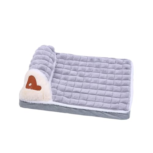 WUUISDNX Weiches und elastisches Katzenbett, leicht zu reinigen und zu pflegen, Haustierbett für Hunde, Plüsch Haustierbedarf, Hundebett, Bett für Katzen, große Hunde , Hellgrau , Größe: 50 x 35 cm WUUISDNX Weiches und elastisches Katzenbett, leicht zu reinigen und zu pflegen, Haustierbett für Hunde, Plüsch Haustierbedarf, Hundebett, Bett für Katzen, große Hunde , Hellgrau , Größe: 50 x 35 cm von WUUISDNX