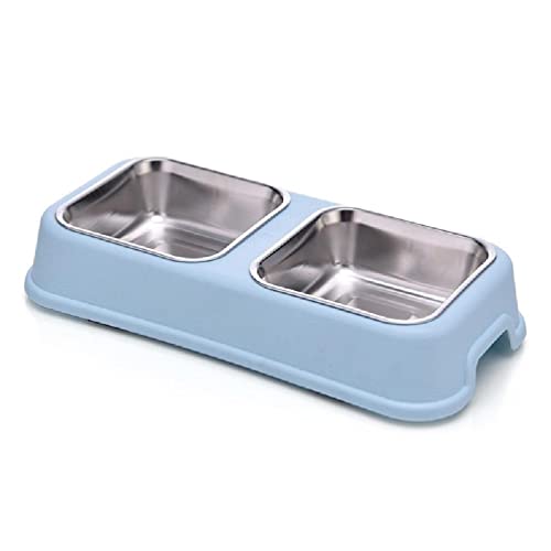 Doppelte Kleine Hundenäpfe Edelstahl Futter Und Wassernapf Für Welpen Futterspender Für Haustiere Mit Doppeltem Verwendungszweck Und Kunststoffständer Für Katzen. Doppelte Hundenäpfe Für Doppelte Kleine Hundenäpfe Edelstahl Futter Und Wassernapf Für Welpen Futterspender Für Haustiere Mit Doppeltem Verwendungszweck Und Kunststoffständer Für Katzen. Doppelte Hundenäpfe Für von WUURAA