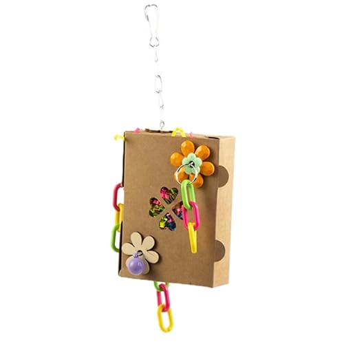 Hängendes Vogelbiss Kauspielzeug Für Kleine Papageien Hängendes Papageienkäfig Spielzeug Papier/Rattan Kauwiderstände Backenzahnzubehör Papageien Kauspielzeug Hängendes von WUURAA