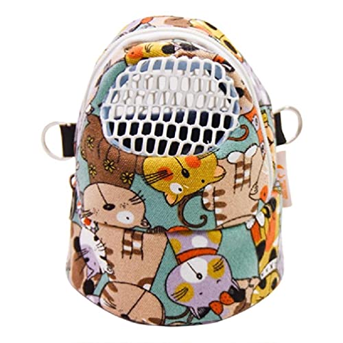 Hamster Für Tragetasche Tragbarer Reiserucksack Beschichtetes Mesh Tuch Mit Verstellbarem Schultergurt Komfortable Sightseei Kleine Tier Reisetasche von WUURAA