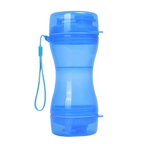 Hunde-Wasserflasche zum Spazierengehen, 325 ml, Haustier-Wasserspender, Behälter, tragbar, 270 ml, Futternapf, kleiner Futternapf, einfach zu bedienen, Haustier-Reise-Wasserflasche und Schüssel für von WUURAA