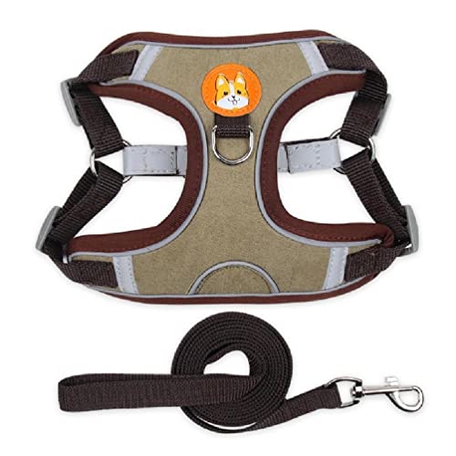 Pet Chest Strap Vest Type Dog Strap Small Dog Rope Outdoor Reflective Breathable Dog Traction Rope Dog Collar Seat Belts Traction Rope Dog Traction Rope Leash von WUURAA