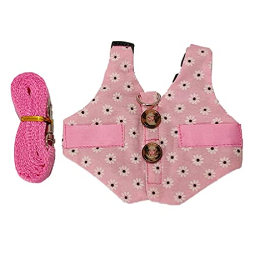 Pet Harness Small Animal Leash Anti-Escape Vest Harness Pet Clothes Outdoor Activity Training Suit For Small Pet Small Pet Harness For Cats Small Pet Harness Guinea Pigs Small Pet Harness And von WUURAA