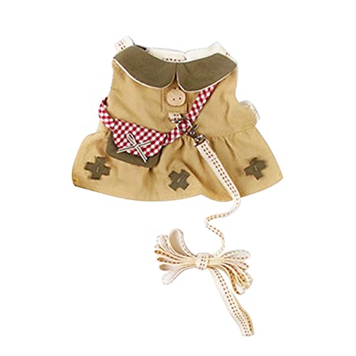 Reizende weiche kleine Tier Kleidung Outdoor Traktion Harness Haustier Kätzchen Meerschweinchen Anzug Mit Niedlichen Mini Hut Tasche Kleine Tier Harness von WUURAA