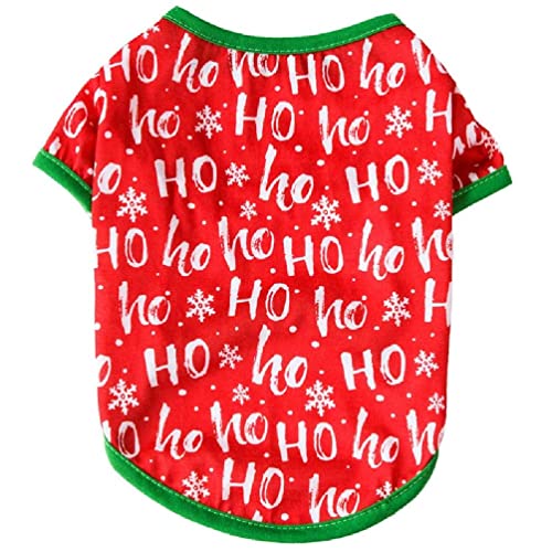 Urlaubs Weste Weihnachtsmann Schneemann Lebkuchenmann Elchmuster Geschenk Atmungsaktive Welpen Hemden Bequeme Hemden Für Hunde Weihnachten Urlaubs Weste Weihnachtsmann Schneemann Lebkuchenmann Elchmuster Geschenk Atmungsaktive Welpen Hemden Bequeme Hemden Für Hunde Weihnachten von WUURAA