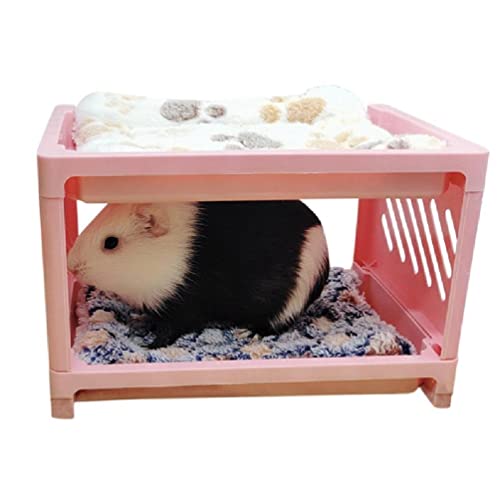 WUURAA Atmungsaktiver Sommer Hamster Eichhörnchen Ecke Etagenbett Lebensraum Für Zucker Glider Multi Farbe Design Hamster Frettchen Zubehör Etagenbett Rosa WUURAA Atmungsaktiver Sommer Hamster Eichhörnchen Ecke Etagenbett Lebensraum Für Zucker Glider Multi Farbe Design Hamster Frettchen Zubehör Etagenbett Rosa von WUURAA
