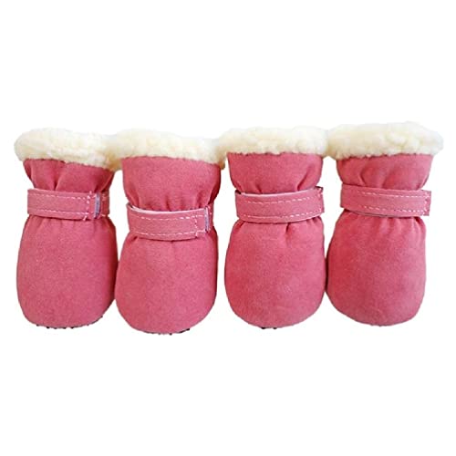 Winter Warme Haustier Schuhe 4pc/satz Nette Hund Booties Schnee Walking Welpen Booties Schuhe Casual Mode Rutschfeste Hund Schuhe Hund Booties Für Mittlere Hunde Hund Booties Winddicht Hund Schuhe Für von WUURAA