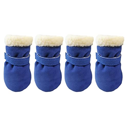 Winter Warme Haustier Schuhe 4pc/satz Nette Hund Booties Schnee Walking Welpen Booties Schuhe Casual Mode Rutschfeste Hund Schuhe Hund Booties Für Mittlere Hunde Hund Booties Winddicht Hund Schuhe Für von WUURAA