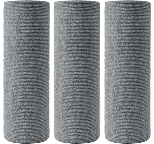 WUZILIN (Hellgrau, 40 * 210cm 3er-Pack) Katze Kratzmatte,Katze Wand Stracther, vielseitige Selbstklebende Ersatz einfache Verwendung für Katze Bäume, Katze Wand Möbel, Kratzbäume, und Couch Schutz WUZILIN (Hellgrau, 40 * 210cm 3er-Pack) Katze Kratzmatte,Katze Wand Stracther, vielseitige Selbstklebende Ersatz einfache Verwendung für Katze Bäume, Katze Wand Möbel, Kratzbäume, und Couch Schutz von WUZILIN