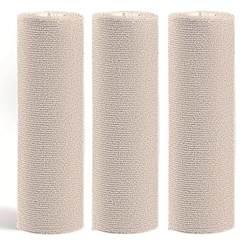 WUZILIN (beige, 40 * 200cm 3er-Pack) Katze Kratzmatte,Katze Wand Stracther, vielseitige Selbstklebende Ersatz einfache Verwendung für Katze Bäume, Katze Wand Möbel, Kratzbäume, und Couch Schutz von WUZILIN