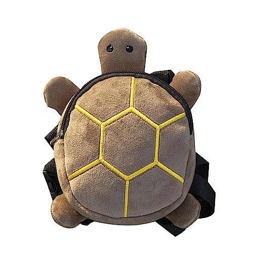 WWHJR Hunde-Rucksack in Schildkrötenform, für Outdoor-Spaziergänge, Haustiergeschirr, Tasche, Leckerli-Tasche, große Kapazität, Plüsch-Rucksack für Camping, Schildkröte, Haustier, Hunderucksack von WWHJR