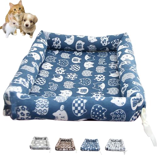 Katzenbett, Fixierbares Sommer-Haustierkäfig-Zubehör, Wasserdichtes Oxford-Tuch Für Katzen, Kleine Hunde Und Kaninchen,M, Blue Katzenbett, Fixierbares Sommer-Haustierkäfig-Zubehör, Wasserdichtes Oxford-Tuch Für Katzen, Kleine Hunde Und Kaninchen,M, Blue von WWPgetrich