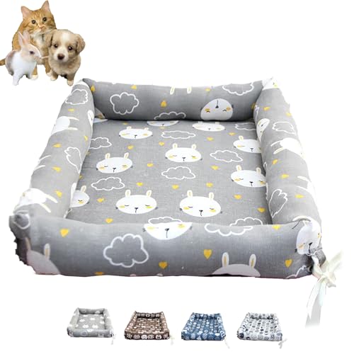 Katzenbett, Fixierbares Sommer-Haustierkäfig-Zubehör, Wasserdichtes Oxford-Tuch Für Katzen, Kleine Hunde Und Kaninchen,M,Gray Katzenbett, Fixierbares Sommer-Haustierkäfig-Zubehör, Wasserdichtes Oxford-Tuch Für Katzen, Kleine Hunde Und Kaninchen,M,Gray von WWPgetrich