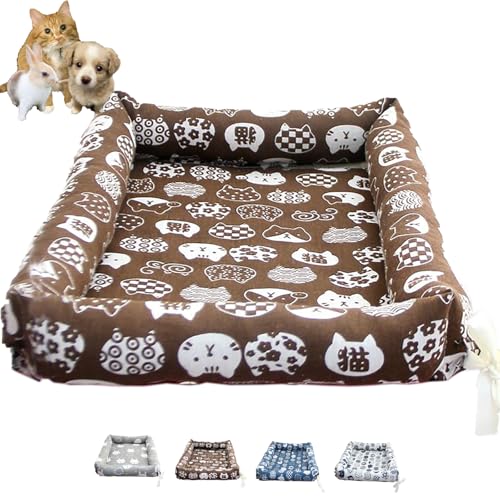 Katzenbett, Fixierbares Sommer-Haustierkäfig-Zubehör, Wasserdichtes Oxford-Tuch Für Katzen, Kleine Hunde Und Kaninchen,S, Brown Katzenbett, Fixierbares Sommer-Haustierkäfig-Zubehör, Wasserdichtes Oxford-Tuch Für Katzen, Kleine Hunde Und Kaninchen,S, Brown von WWPgetrich