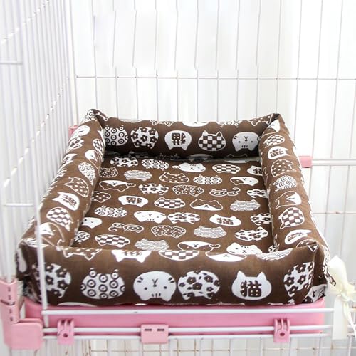 Katzenbett Für Den Sommer, Wasserdichtes, Fixierbares Haustierkäfigzubehör, Für Katzen, Kleine Hunde Und Kaninchen,S, Brown Katzenbett Für Den Sommer, Wasserdichtes, Fixierbares Haustierkäfigzubehör, Für Katzen, Kleine Hunde Und Kaninchen,S, Brown von WWPgetrich