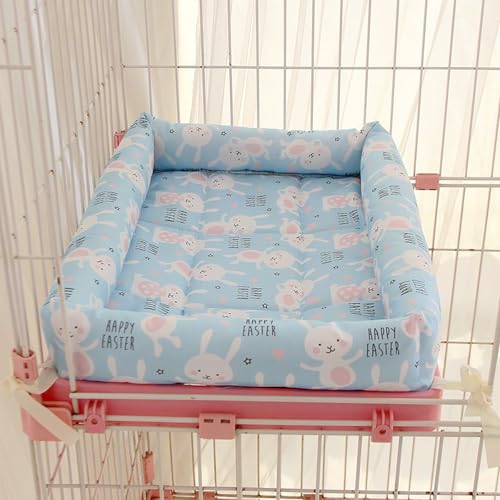 Katzenhängematte, Quadratisches, Wasserdichtes, Fixierbares Katzenbett, Mit Eispad, Haustierkäfigzubehör Für Katzen, Kleine Hunde Und Kaninchen,M, Blue A Katzenhängematte, Quadratisches, Wasserdichtes, Fixierbares Katzenbett, Mit Eispad, Haustierkäfigzubehör Für Katzen, Kleine Hunde Und Kaninchen,M, Blue A von WWPgetrich