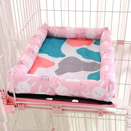 Katzenhängematte, Quadratisches, Wasserdichtes, Fixierbares Katzenbett, Mit Eispad, Haustierkäfigzubehör Für Katzen, Kleine Hunde Und Kaninchen,M, Pink B Katzenhängematte, Quadratisches, Wasserdichtes, Fixierbares Katzenbett, Mit Eispad, Haustierkäfigzubehör Für Katzen, Kleine Hunde Und Kaninchen,M, Pink B von WWPgetrich
