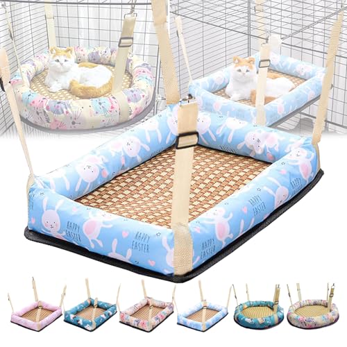 Katzenhängematte Für Den Sommer, Verstellbar, Zum Aufhängen, Für Katzenbetten Mit Doppeltem Verwendungszweck, Katzenkäfigzubehör Für Kleine Und Mittelgroße Katzen Und Hunde, Kaninchen Usw. Katzenhängematte Für Den Sommer, Verstellbar, Zum Aufhängen, Für Katzenbetten Mit Doppeltem Verwendungszweck, Katzenkäfigzubehör Für Kleine Und Mittelgroße Katzen Und Hunde, Kaninchen Usw. von WWPgetrich