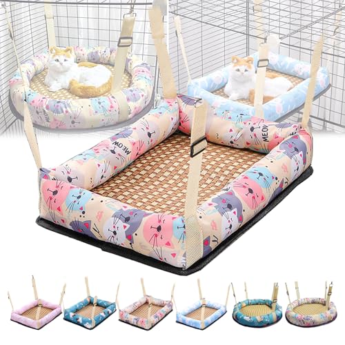 Katzenhängematte Für Den Sommer, Verstellbar, Zum Aufhängen, Für Katzenbetten Mit Doppeltem Verwendungszweck, Katzenkäfigzubehör Für Kleine Und Mittelgroße Katzen Und Hunde, Kaninchen Usw. Katzenhängematte Für Den Sommer, Verstellbar, Zum Aufhängen, Für Katzenbetten Mit Doppeltem Verwendungszweck, Katzenkäfigzubehör Für Kleine Und Mittelgroße Katzen Und Hunde, Kaninchen Usw. von WWPgetrich