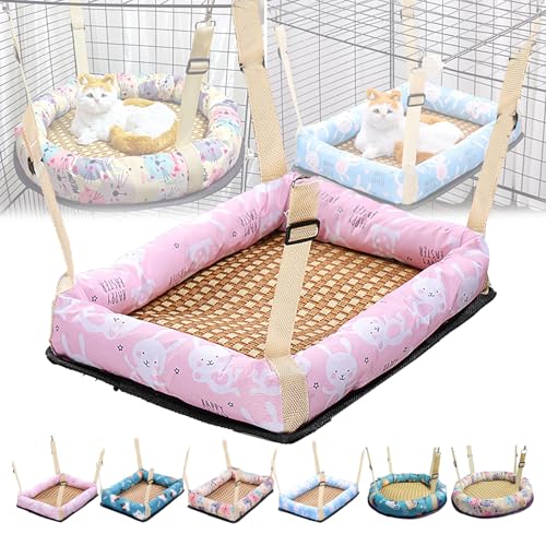 Katzenhängematte Für Den Sommer, Verstellbar, Zum Aufhängen, Für Katzenbetten Mit Doppeltem Verwendungszweck, Katzenkäfigzubehör Für Kleine Und Mittelgroße Katzen Und Hunde, Kaninchen Usw. Katzenhängematte Für Den Sommer, Verstellbar, Zum Aufhängen, Für Katzenbetten Mit Doppeltem Verwendungszweck, Katzenkäfigzubehör Für Kleine Und Mittelgroße Katzen Und Hunde, Kaninchen Usw. von WWPgetrich
